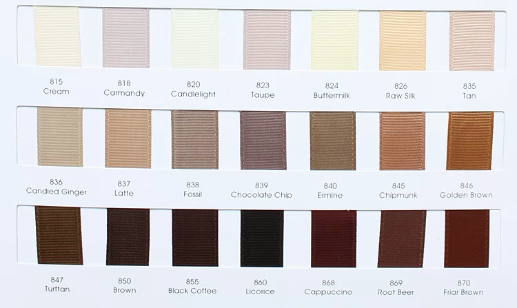 brown ribbon color